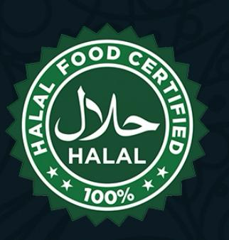 Halal badge supplied by Pakka Hyderabad